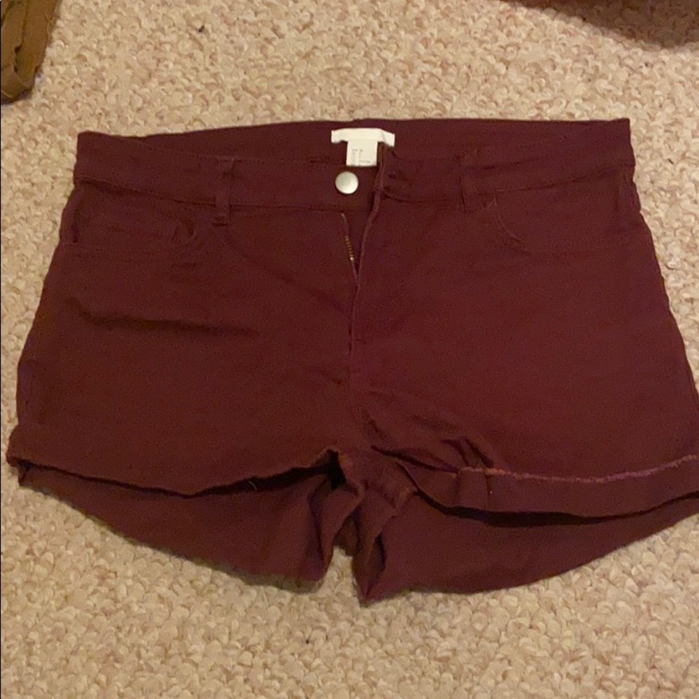 Maroon shorts